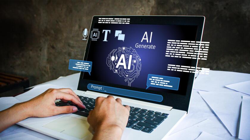 artificial intelligence and prompt generation vector for ai tools, machine learning, and automation concept. ideal for technology design, innovation, and digital solution illustration.